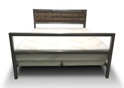 Denver Colorado Industrial wood headboard king size modern bed 