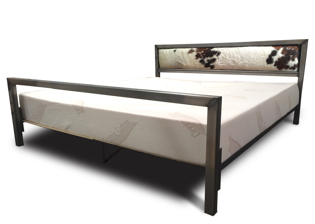 Platform bed Denver Colorado Industrial furniture modern bed king size bed