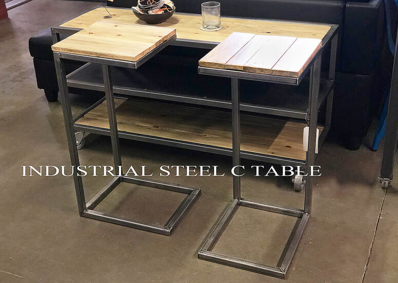 INDUSTRIAL C TABLE Denver Colorado modern furniture Industrial coffee cocktail table