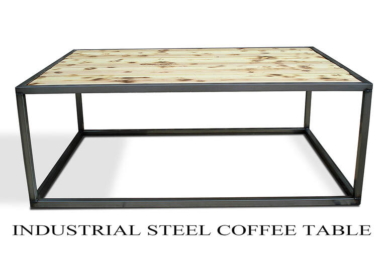 Denver Colorado modern furniture Industrial coffee cocktail table